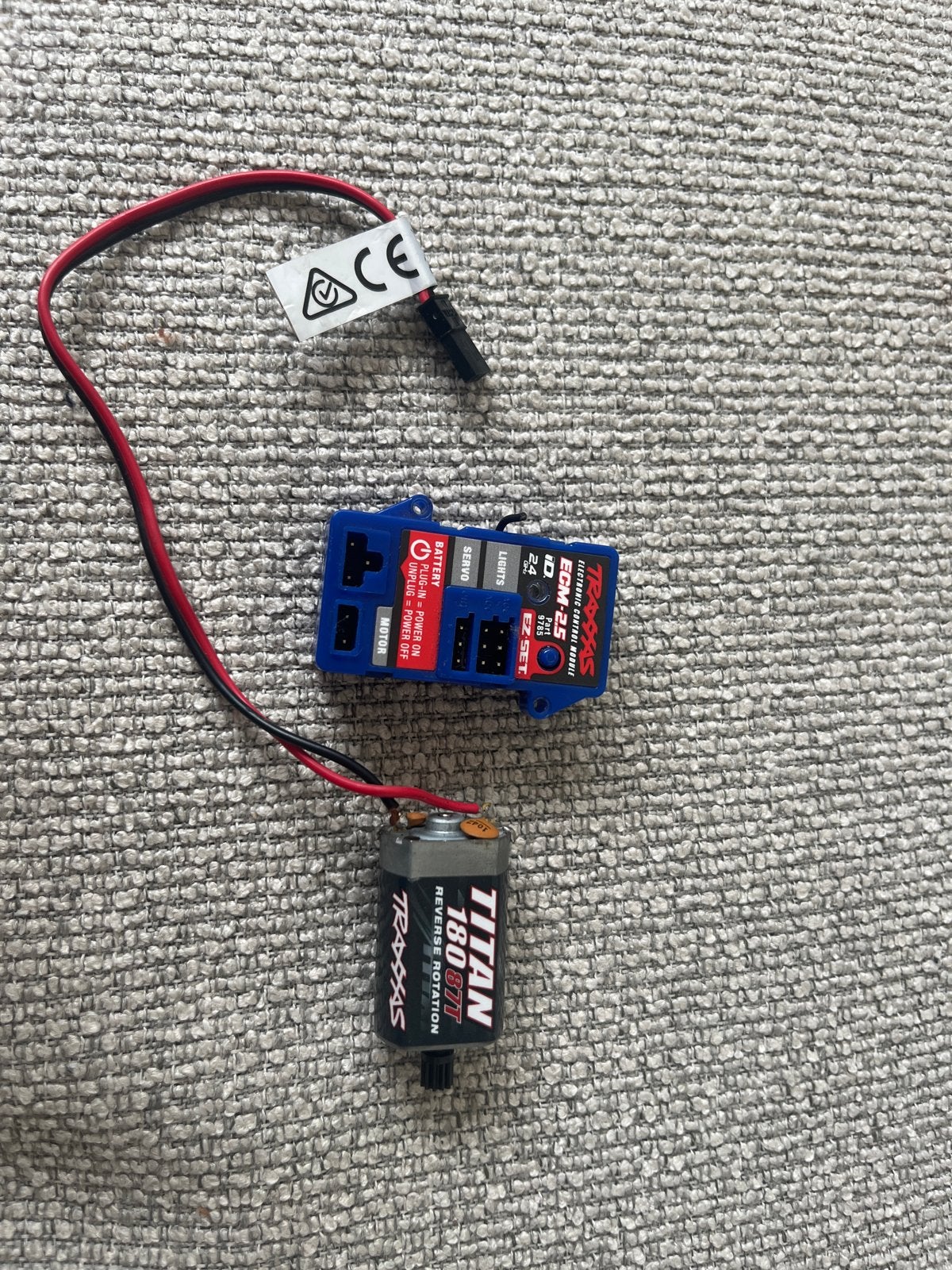 Traxxas TRX-4M Titan 180 motor met ECM-2.5 controller, Ophalen, Zo goed als nieuw, Elektro, Onderdeel