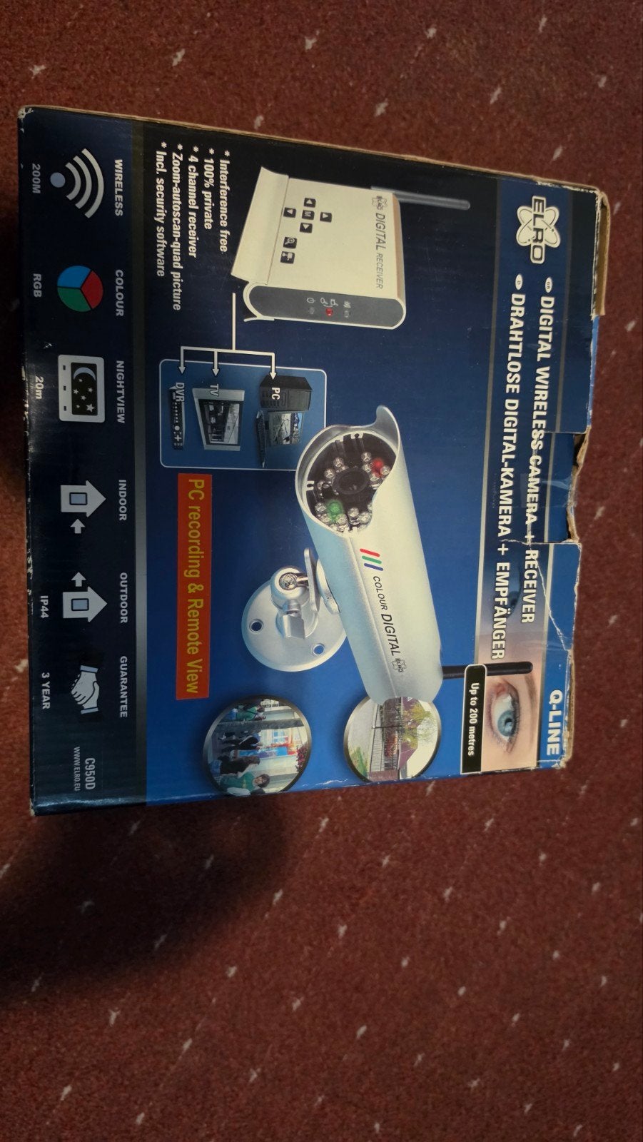 Elro Draadloze Digitale Camera + Ontvanger (Nieuw), Ophalen, Nieuw, Buitencamera