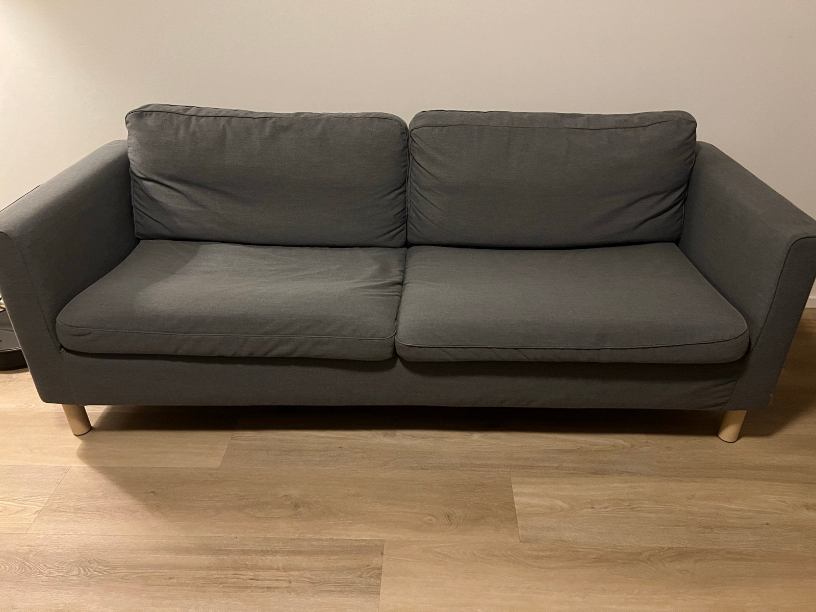 IKEA PÄRUP 3-zitsbank Vissle grijs, Ophalen, Gebruikt, Driepersoons, Rechte bank