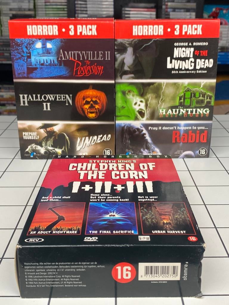 Horror DVD Box Set Bundel 9 Films Halloween Stephen King, Vanaf 16 jaar, Ophalen of Verzenden, Zo goed als nieuw, Boxset
