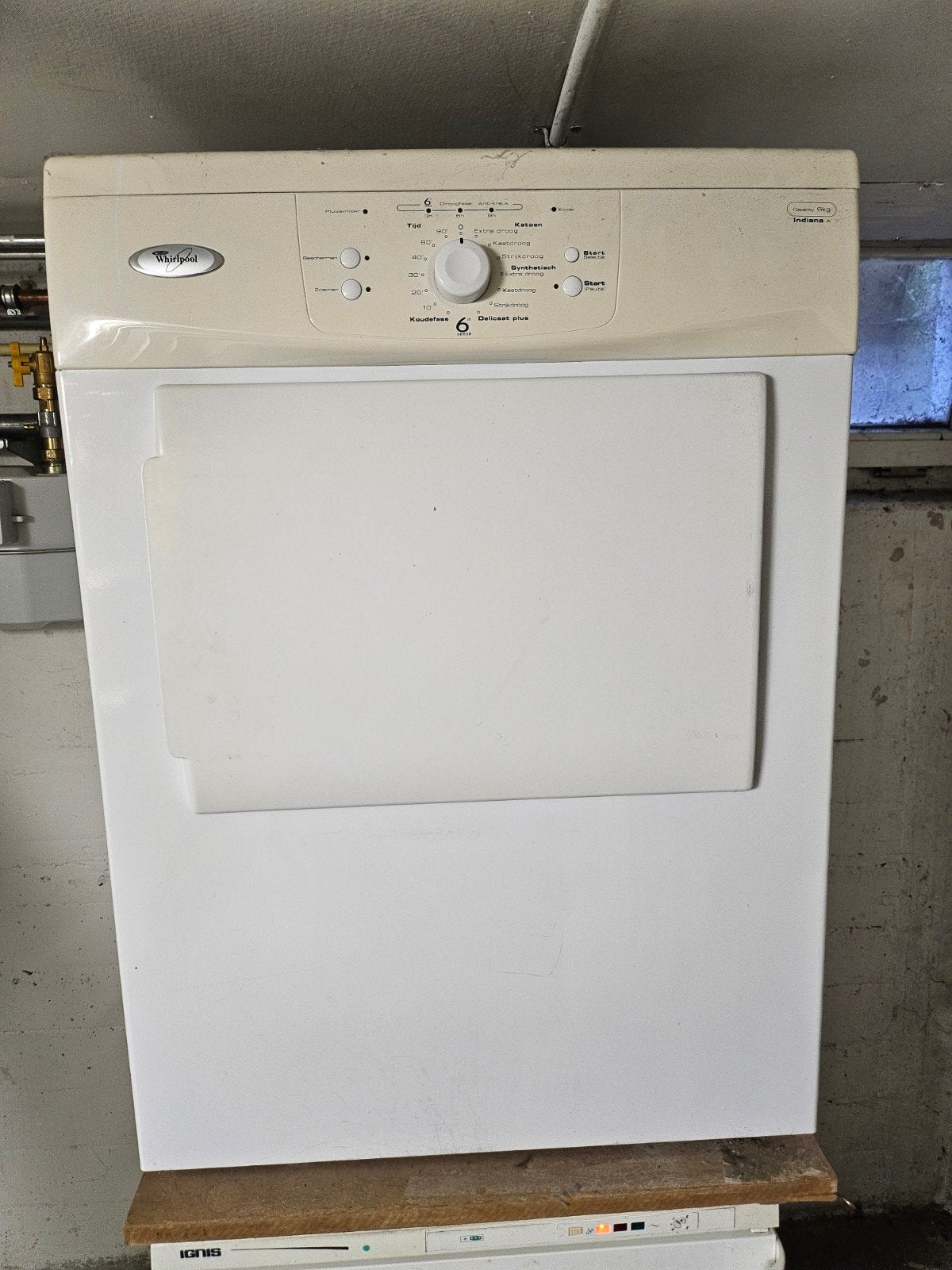 Whirlpool wasdroger - Condens - 6 kg, Ophalen