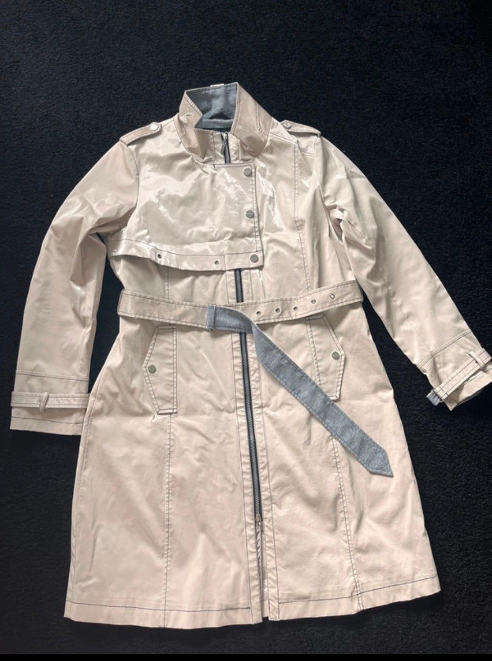 Zgan trenchcoat Beaumont maat 40/42, Ophalen of Verzenden, Zo goed als nieuw, Maat 38/40 (M), Beige