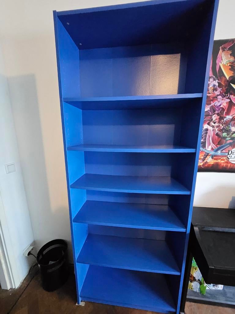 Blauwe IKEA Billy kast voor kinderkamer - Gebruikt, Ophalen, Met plank(en), Gebruikt, 200 cm of meer