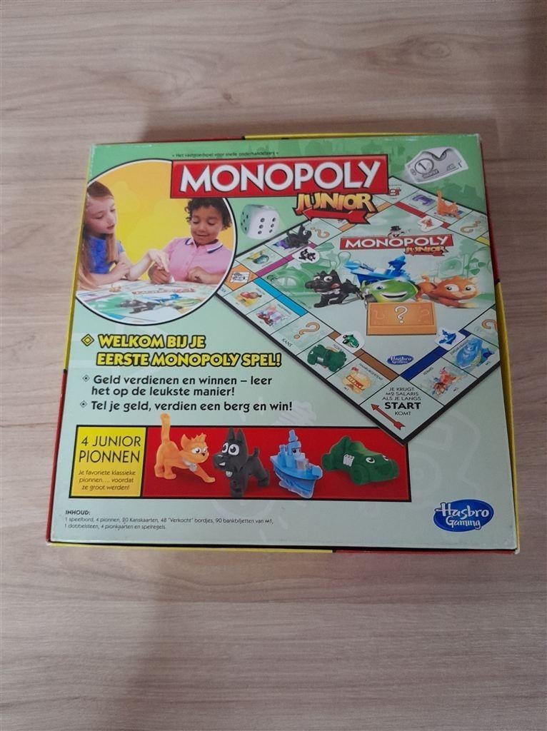 Monopoly juniior met hondje en katje - s1841, Verzenden, Zo goed als nieuw