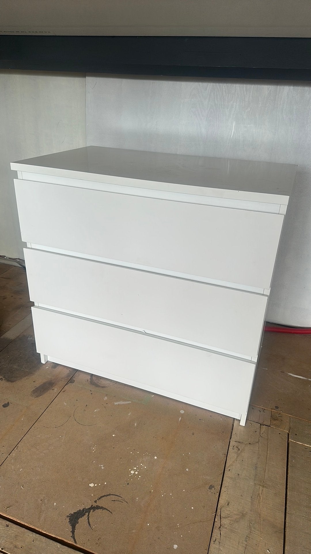 Malm ladekast wit 3 lades, Zo goed als nieuw, 3 of 4 laden, Minder dan 100 cm, 25 tot 50 cm