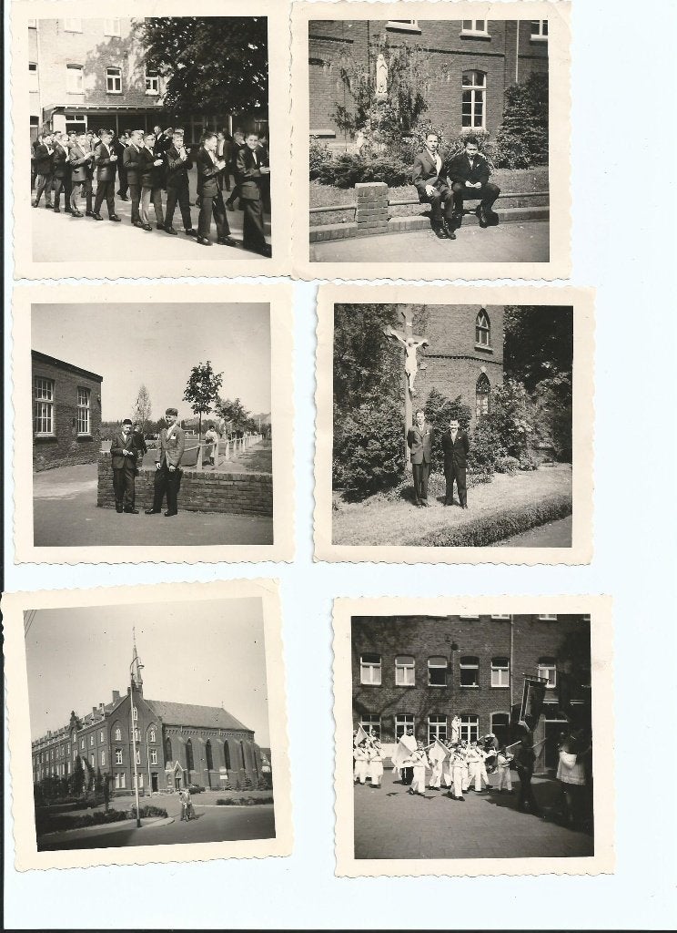 bleijerheide kerkrade 6 fotos, Ophalen of Verzenden, 1940 tot 1960, Ongelopen, Limburg