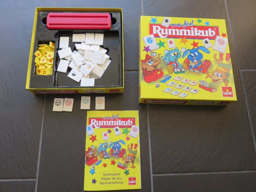 My first Rummikub, voor 4-10 jaar. Mooi en compleet spel, Ophalen of Verzenden, Zo goed als nieuw