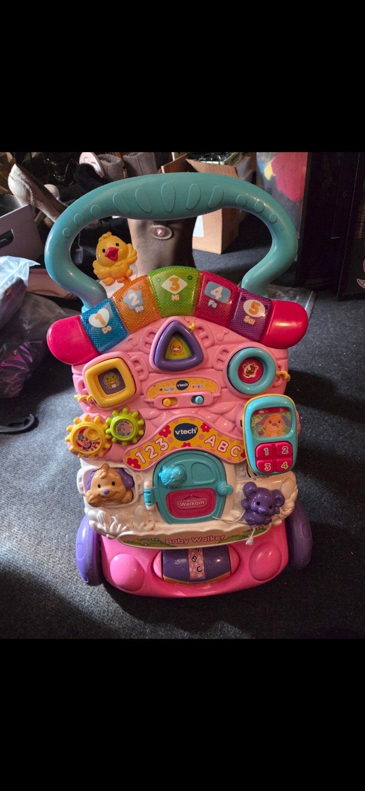 VTech Baby Walker Roze, Ophalen, Zo goed als nieuw, Overige typen, Met licht