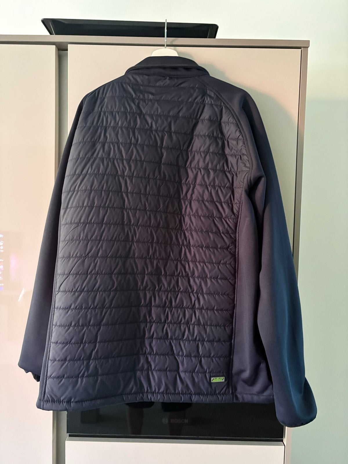 Mooie donkerblauwe gewatteerde jas, maat 3xl, Kleding | Heren, Jassen | Winter, Ophalen of Verzenden, Zo goed als nieuw, Overige maten