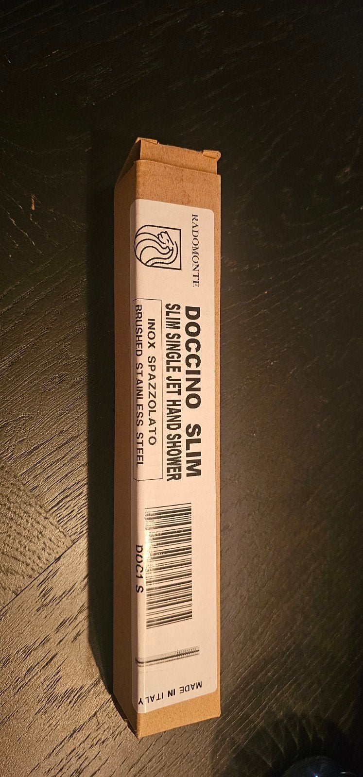 Radomonte handdouche Doccino Slim rvs DOC1S, Ophalen of Verzenden, Nieuw, Rvs, Douche