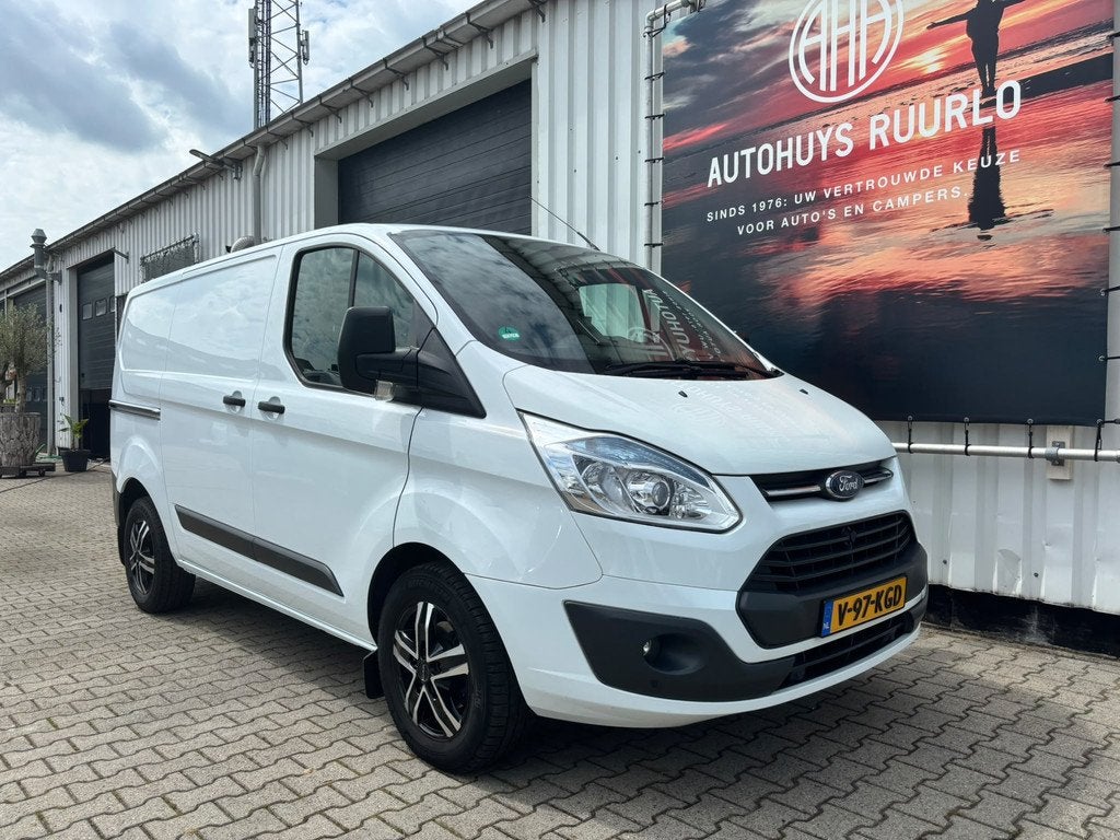 Ford Transit Custom 2016 126PK | Rolstoel/Scootmobiel/Oprijp, Auto's, Voorwielaandrijving, Euro 5, Gebruikt, Zwart