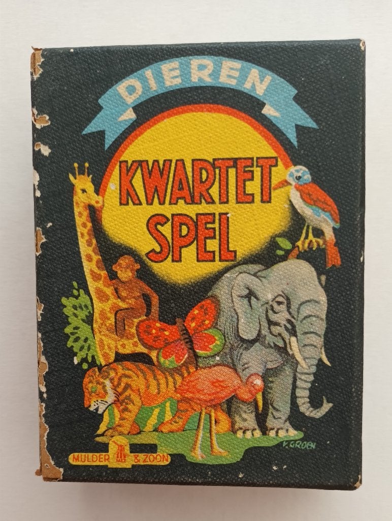 Vintage dieren kwartet, Ophalen of Verzenden, Gebruikt, Kwartet(ten)