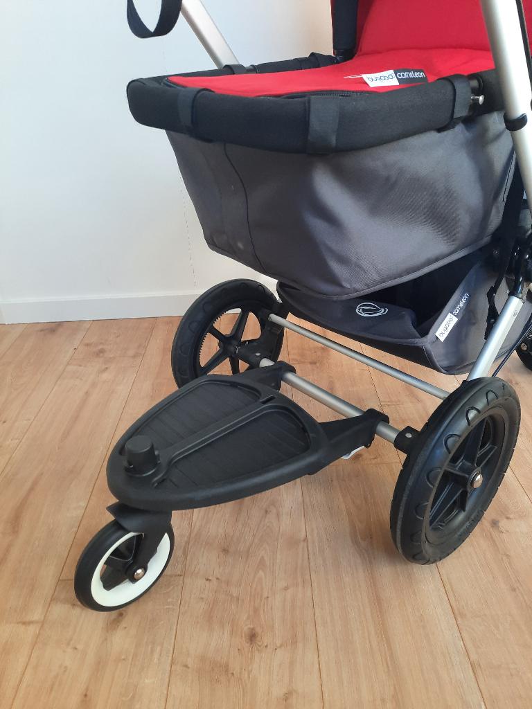 Bugaboo meerijplankje met adapter, Kinderen en Baby's, Kinderwagens en Combinaties, Ophalen of Verzenden, Zo goed als nieuw, Kinderwagen