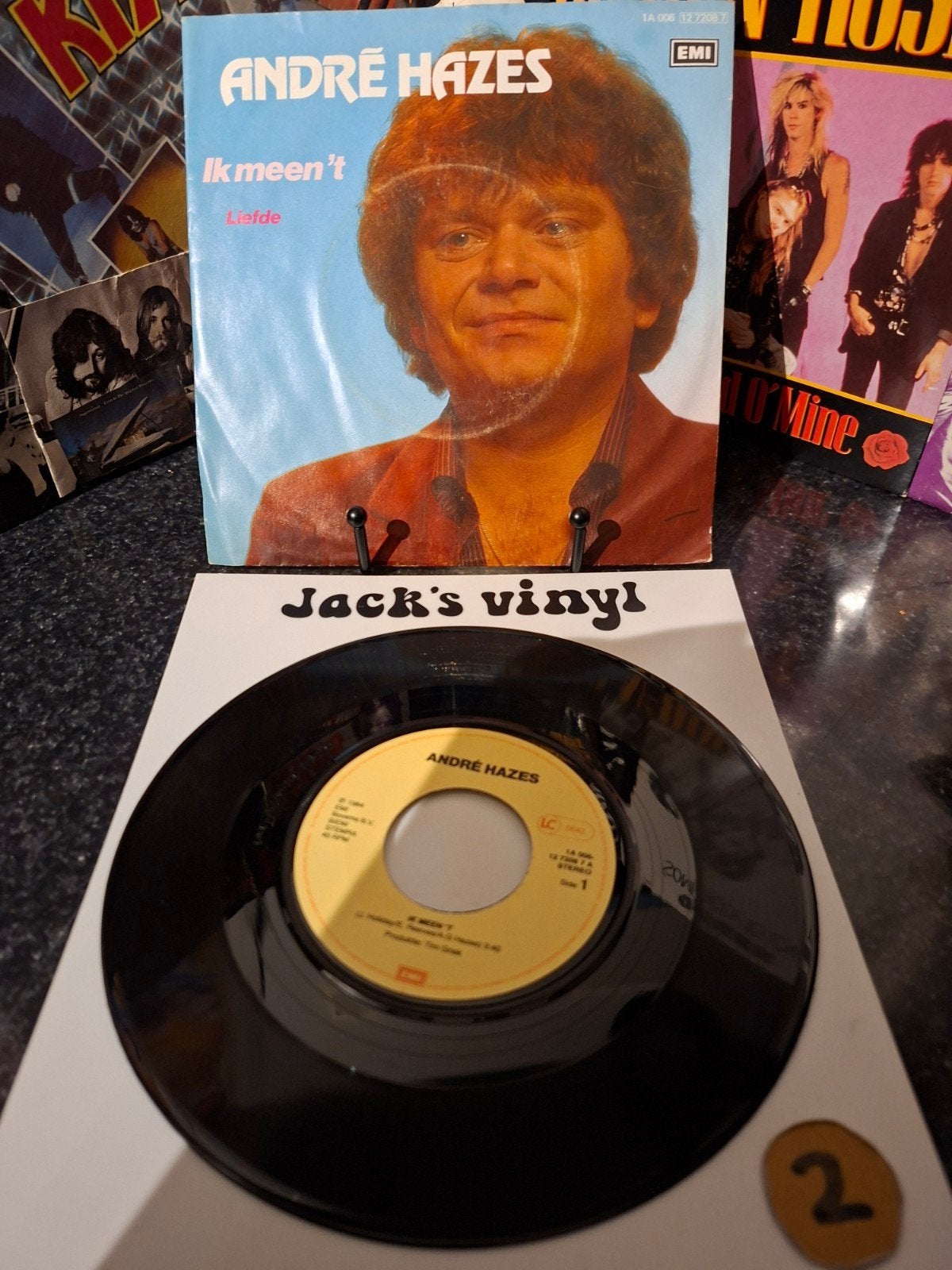 André Hazes - Ik meen 't / Liefde - 1985/2, Gebruikt, 7 inch, Ophalen of Verzenden, Fotohoes