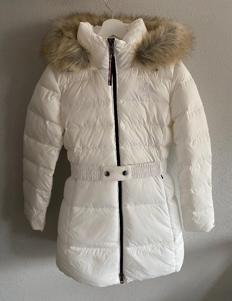 Tommy Hilfiger Puffer Jas (Maat:S), Wit, Nieuw, Ophalen of Verzenden, Maat 36 (S)
