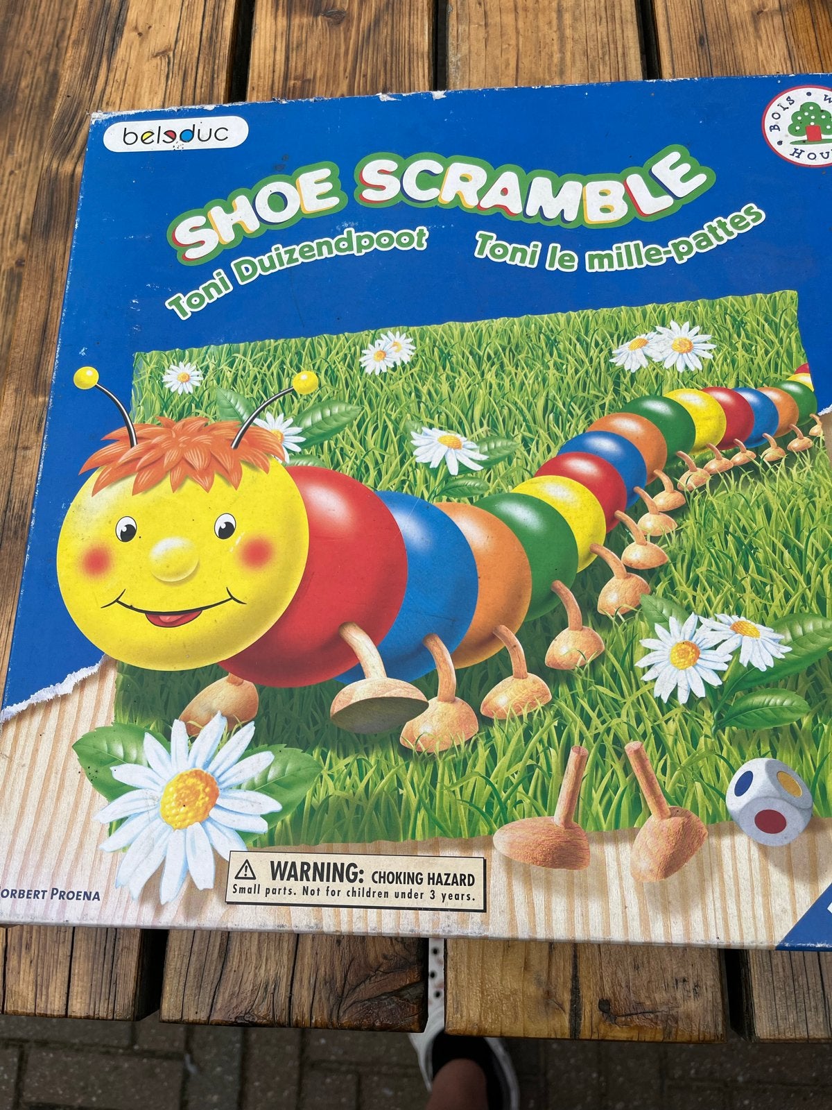 Belsduc Shoe Scramble: Toni Duizendpoot bordspel, Een of twee spelers, Ophalen of Verzenden, Gebruikt