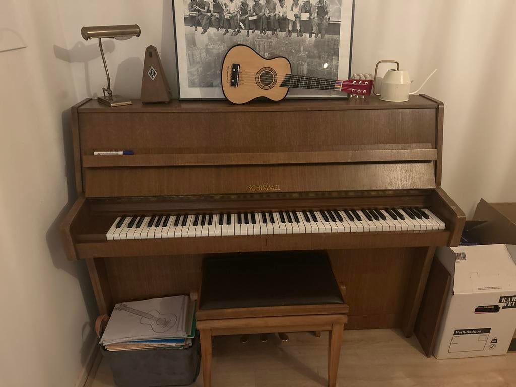 Schimmel Piano - Klassiek Houten Design, Muziek en Instrumenten, Piano's, Ophalen, Gebruikt, Bruin, Piano