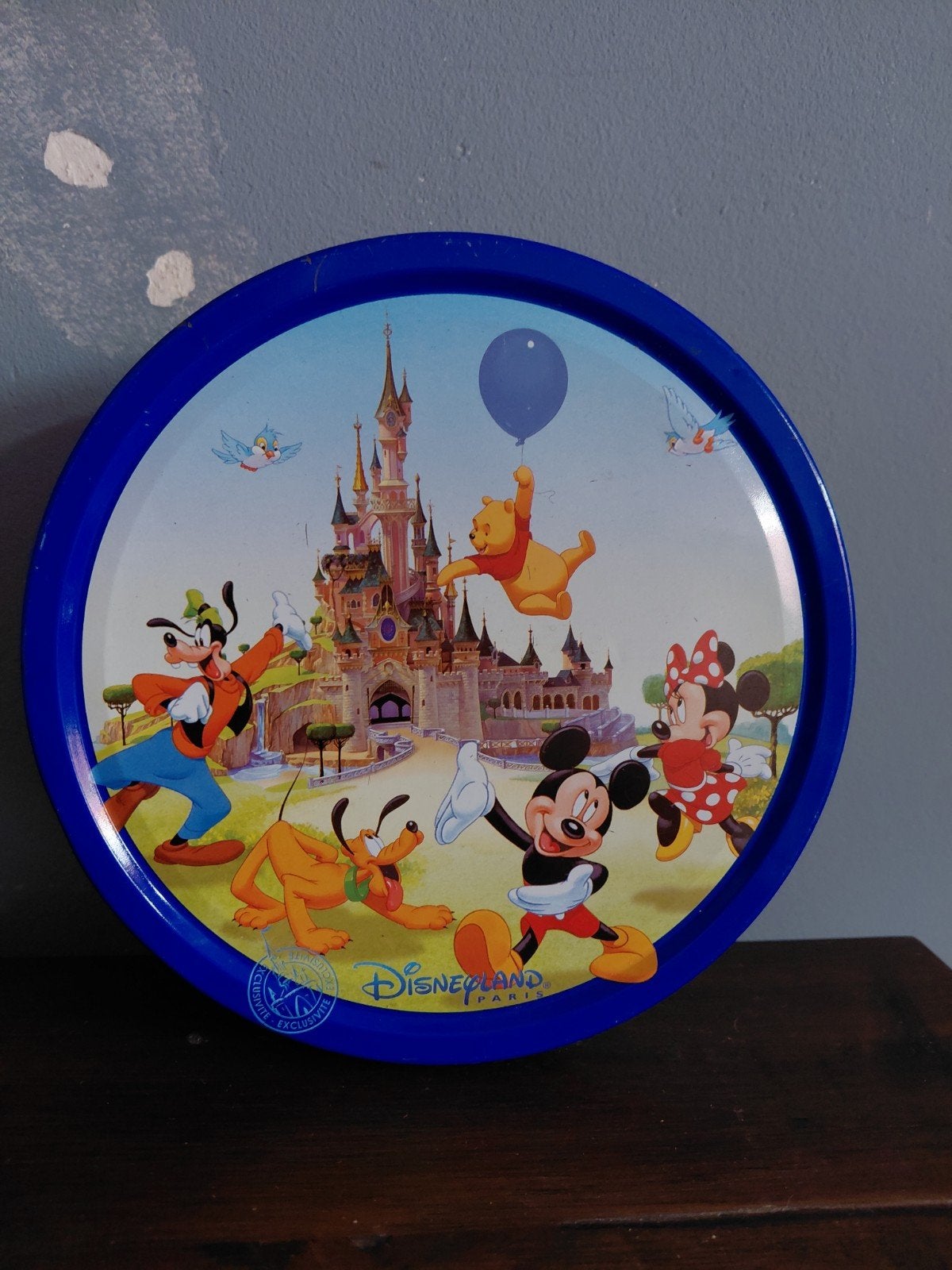 Vintage Disneyland Paris Koektrommel – Park Exclusive., Verzamelen, Ophalen of Verzenden, Mickey Mouse, Gebruikt, Overige typen