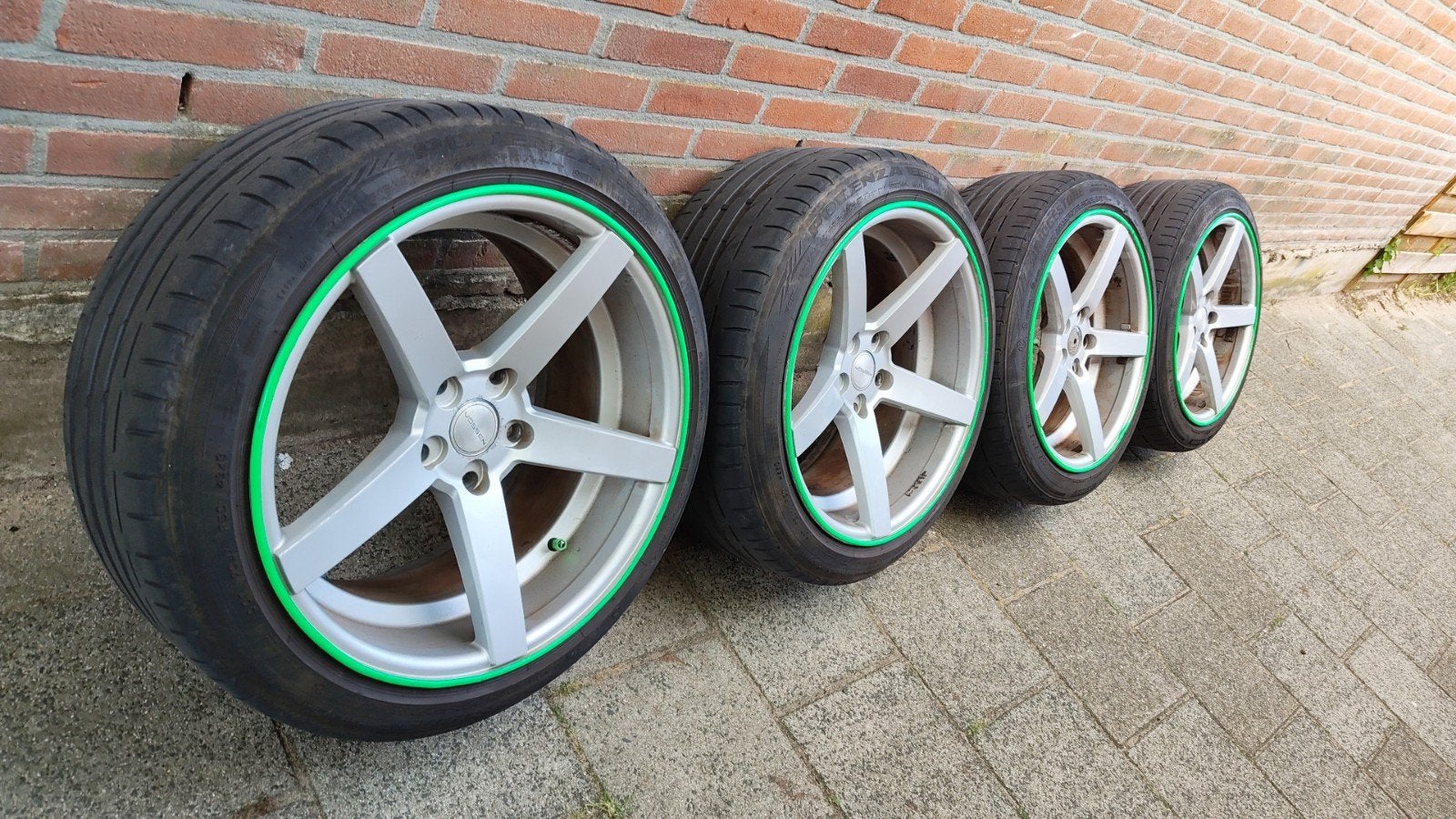 Sportvelgen 18" breedset, Auto-onderdelen, Banden en Velgen, 18 inch, Banden en Velgen, Ophalen of Verzenden, Personenwagen