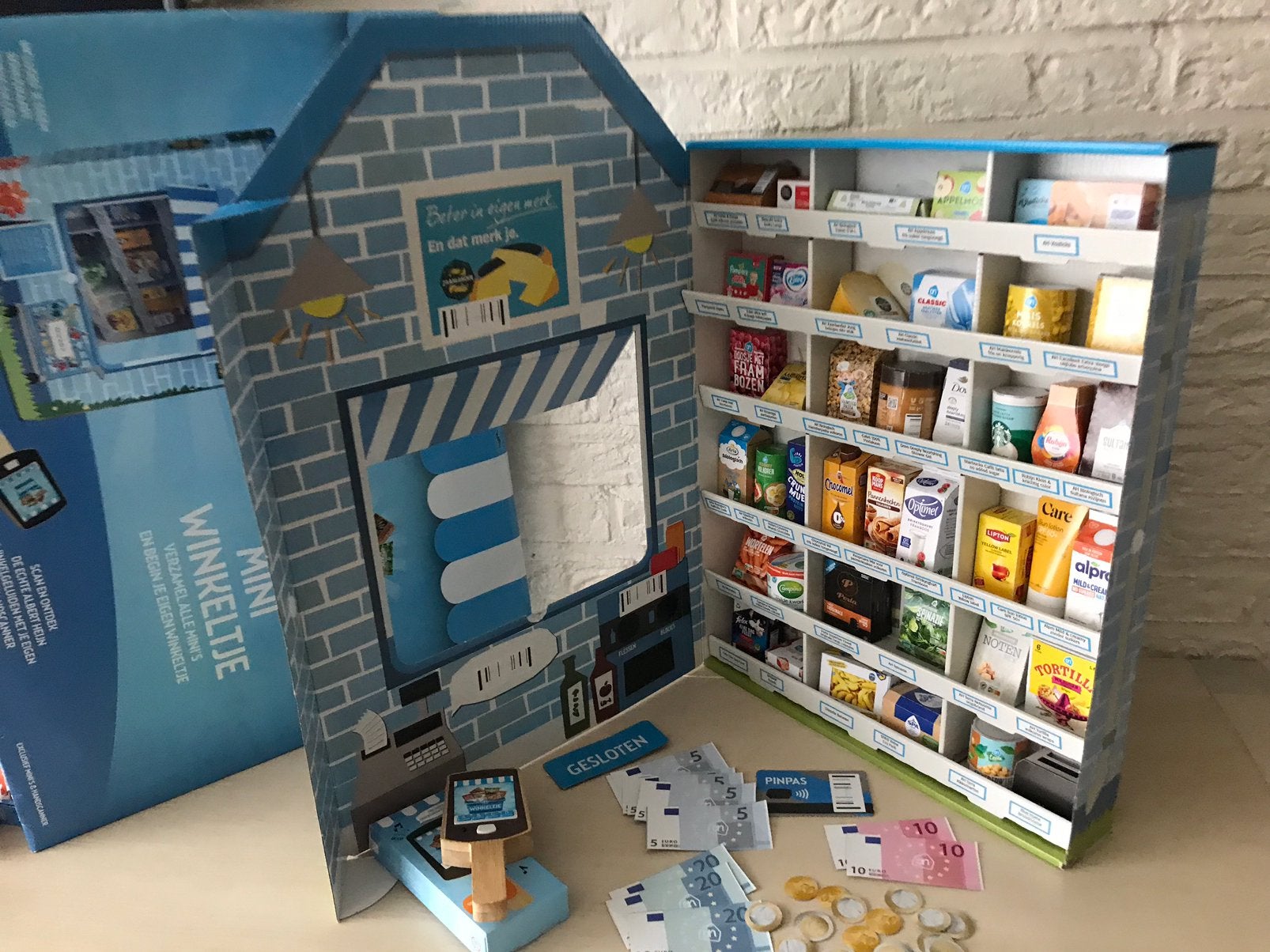 ALBERT HEIJN ..mini winkeltje incl. 40 mini’s, Albert Heijn, Ophalen
