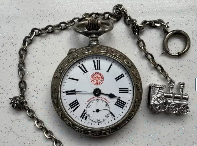 zakhorloge K ROSKOPF , echt spoorweghorloge, Zakhorloge, Staal, Verzenden, Omega