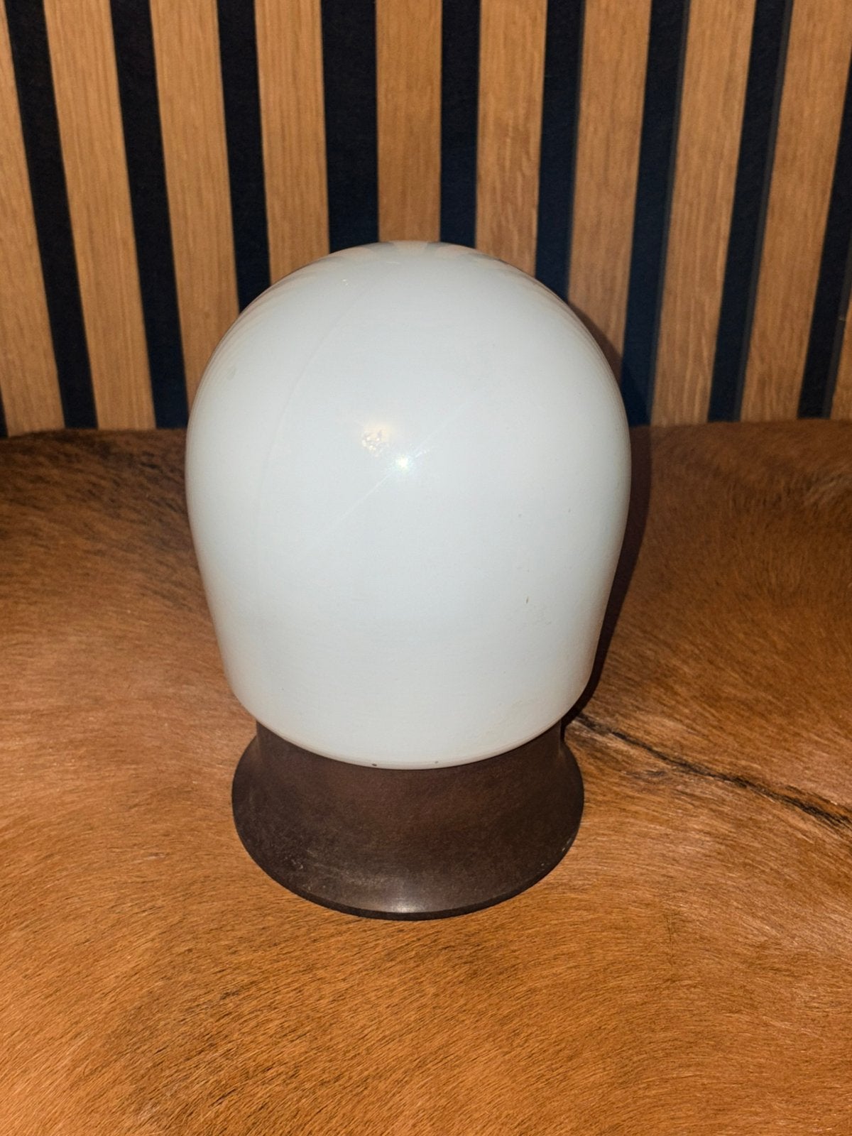 plafondlamp met bakkelieten ring, Huis en Inrichting, Lampen | Plafondlampen, Ophalen of Verzenden, Zo goed als nieuw