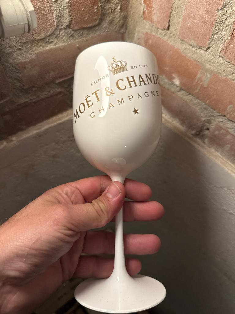 Moët & Chandon Champagne Glazen - Set van 6, Huis en Inrichting, Keuken | Servies, Zo goed als nieuw, Glas of Glazen, Overige stijlen