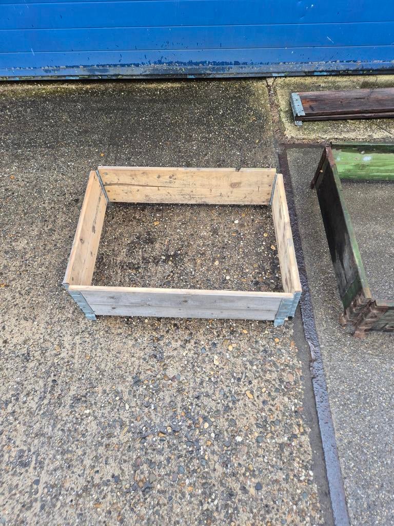 Kweekbak palletranden verschillende maatvoering, Tuin en Terras, Bloembakken en Plantenbakken, Ophalen, Rechthoekig, Hout, Minder dan 30 cm
