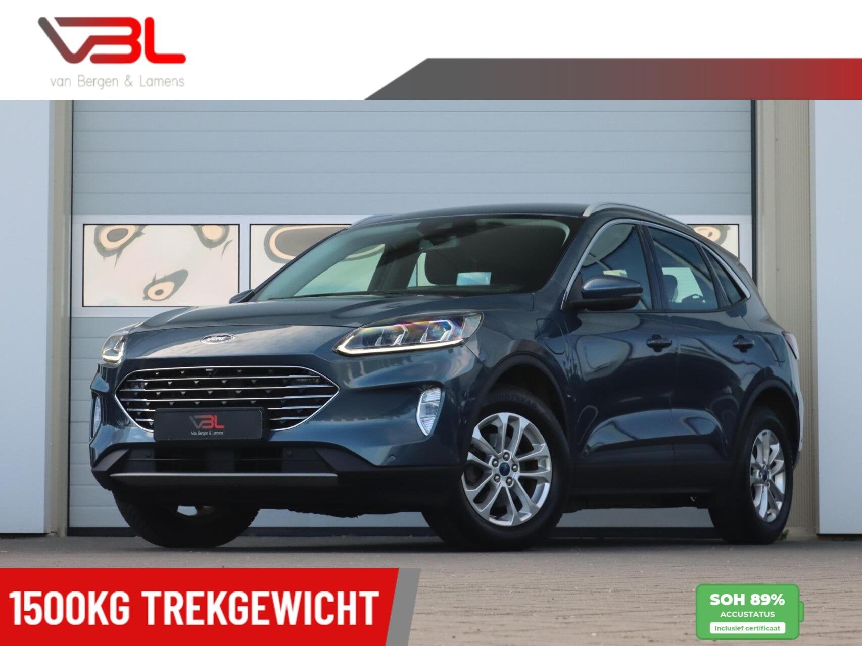 Ford Kuga 2.5 PHEV Titanium | SOH 89% | Elek. wegklapbare tr, Auto's, Dealer onderhouden, Stof, Gebruikt, 4 cilinders