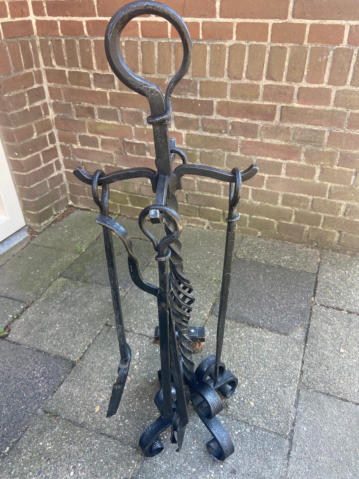 Smeedijzeren haardstel, Ophalen, Gebruikt, Houthaard