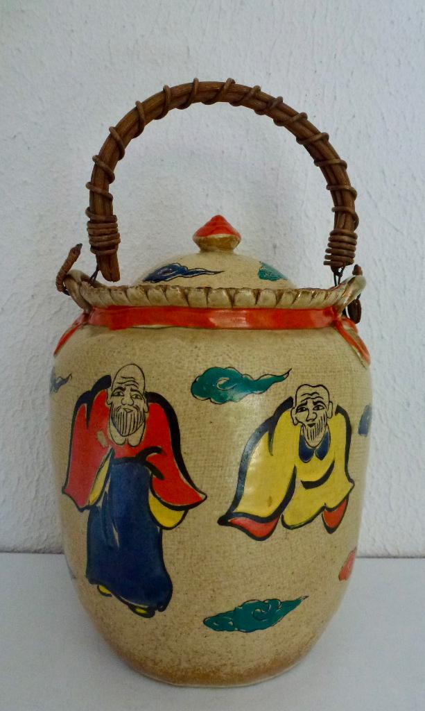 Vintage Japanse Satsuma gemberpot of koekjespot., Verzenden
