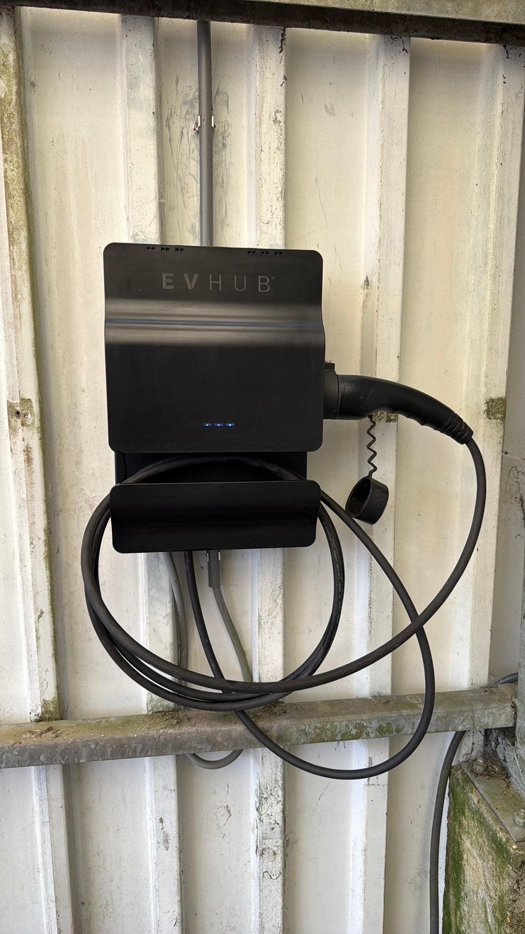 EVHUB laadpaal 11kW type 2 vaste kabel 3 meter - zwart, Ophalen, Zo goed als nieuw, Laadpaal en Laadkabel