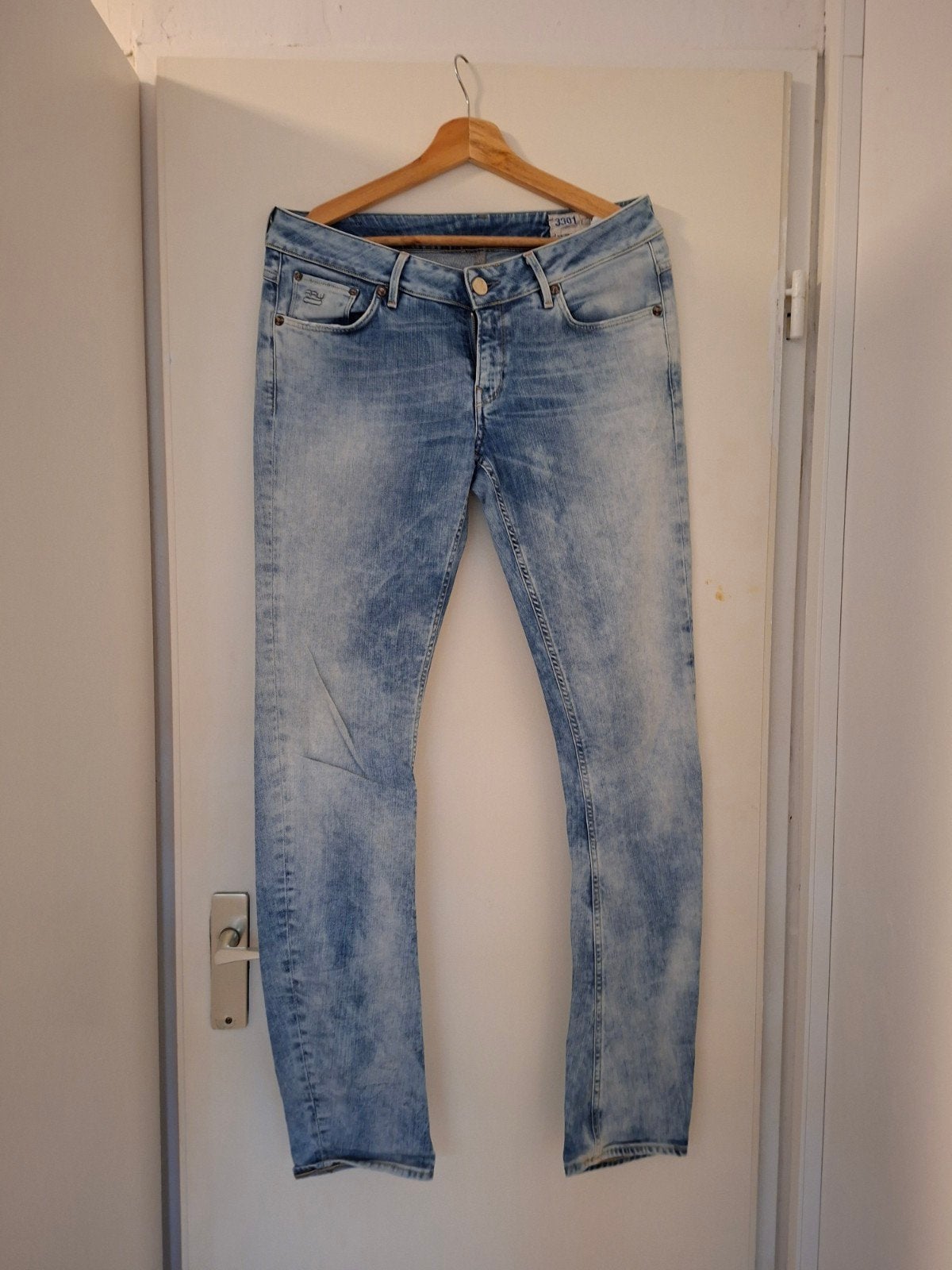 G-Star Raw 3301 Skinny Jeans - Lichtblauw W32 L34, G-Star Raw, Blauw, W32 (confectie 46) of kleiner, Ophalen of Verzenden