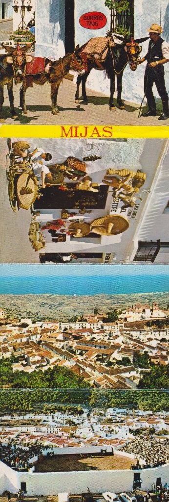 Spanje Mijas boekje met 12 ansichtskaartjes, Verzenden, 1980 tot heden, Ongelopen, Stad of Dorp