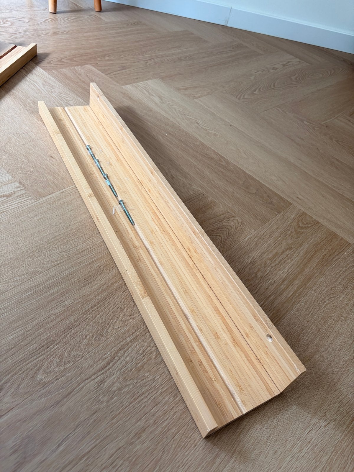 2x IKEA MÅLERÅS boekenplank / fotoplank bamboe, Ophalen, Met plank(en), 50 tot 100 cm, Zo goed als nieuw