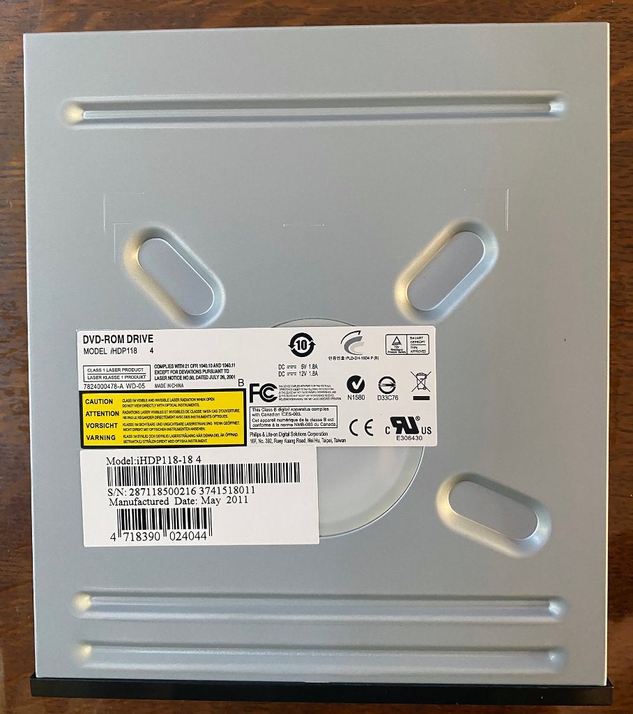Philips & Lite-on DVD-ROM drive, model: iHDP118-18 4, NIEUW, Ophalen of Verzenden, Nieuw, Intern, Dvd