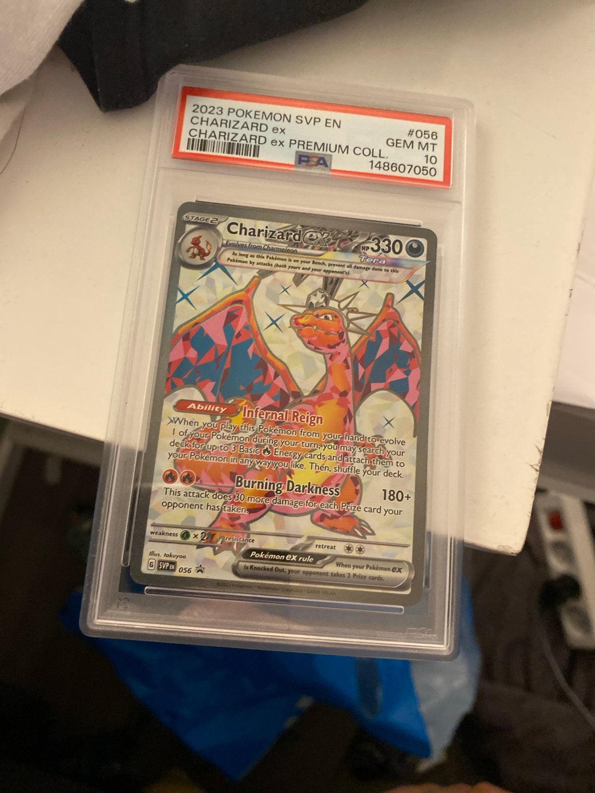 Charizard ex Premium Collection PSA 10 GEM MT Pokémon Kaart, Ophalen, Nieuw, Losse kaart, Foil