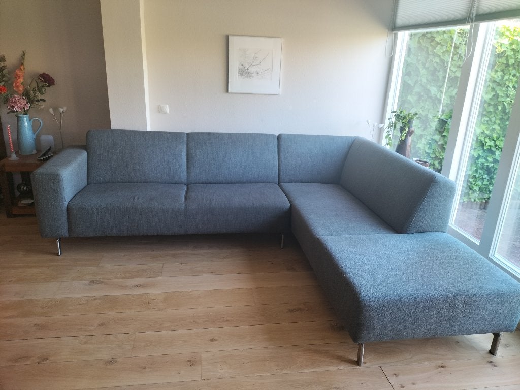 Grijze hoekbank Topform, Ophalen, 250 tot 300 cm, Gebruikt, Hoekbank