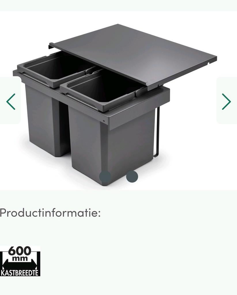 Nieuwe Afvalcontainers, Kunststof, Nieuw, 40 liter of meer, Ophalen of Verzenden