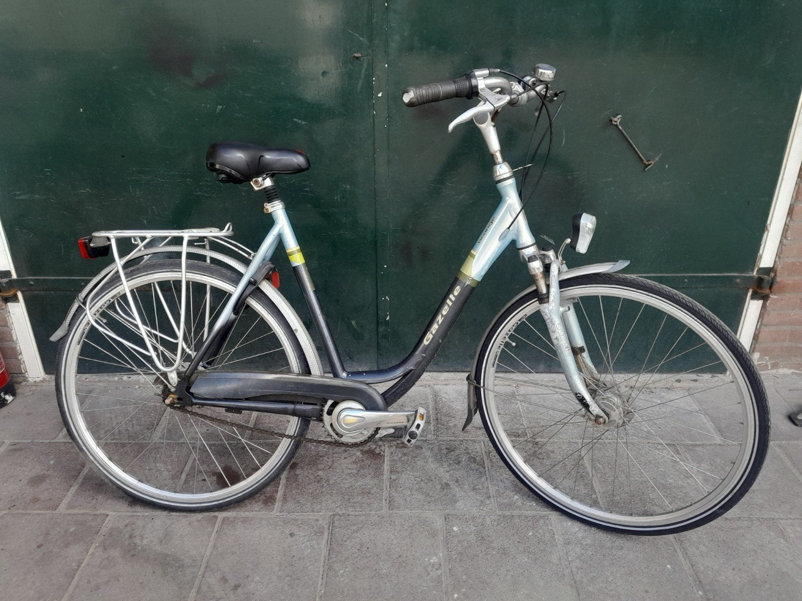 gazelle Orange damesfiets met versn en handremmen, Gebruikt, Versnellingen, Gazelle, 56 cm of meer