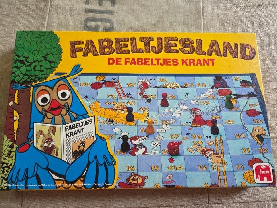 Bordspel Fabeltjesland de fabeltjeskrant, Ophalen of Verzenden, Zo goed als nieuw, Jumbo spellen