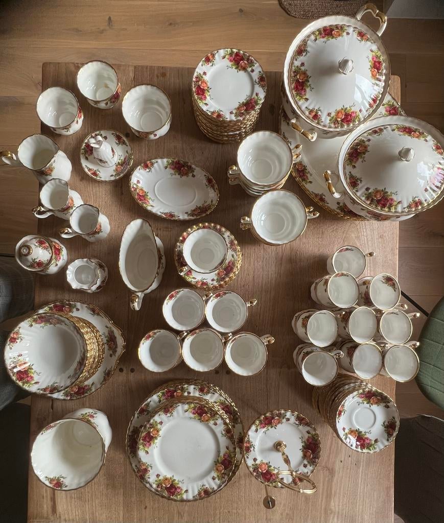 Royal Albert Old Country Roses Servies - 129 delig Set, Ophalen