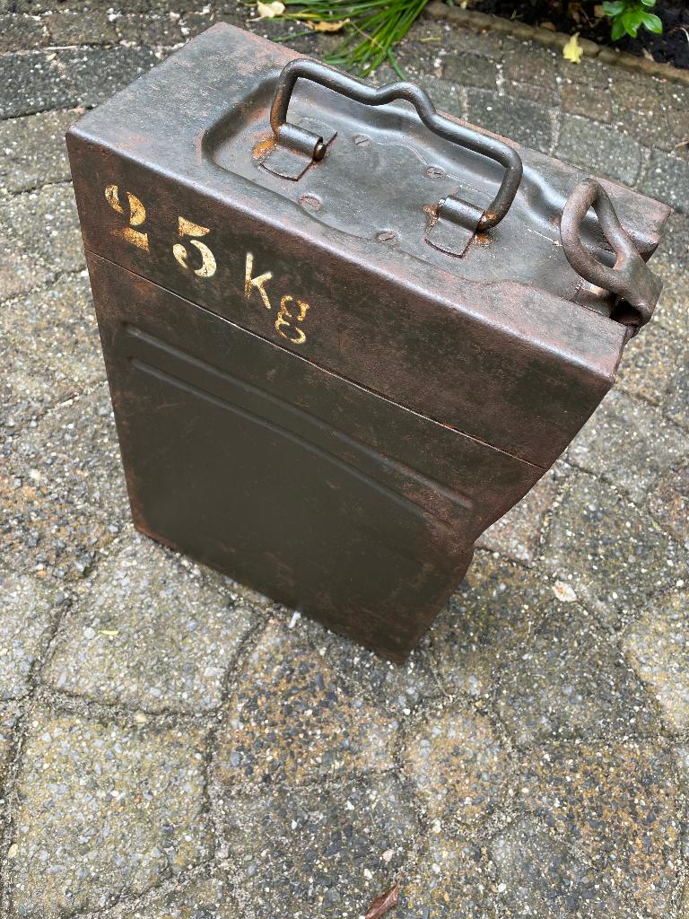 Duitse 2cm Flak magazijnkist (2) origineel wo2 ww2, Verzamelen, Militaria | Tweede Wereldoorlog, Ophalen of Verzenden, Landmacht