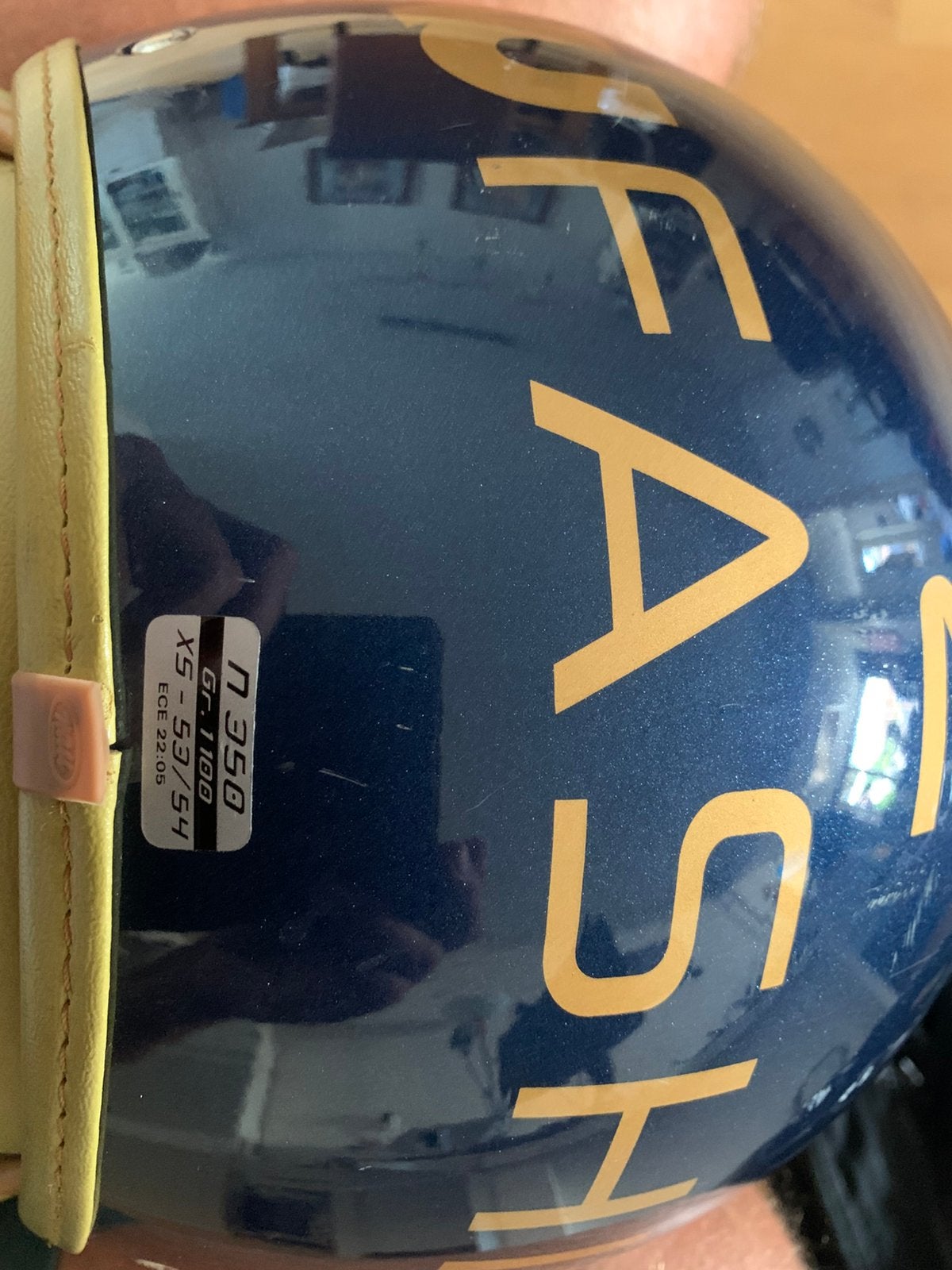 Mooie Scooterhelm NauFashion, Fietsen en Brommers, Brommerhelmen, Ophalen, Zo goed als nieuw, Extra small of kleiner