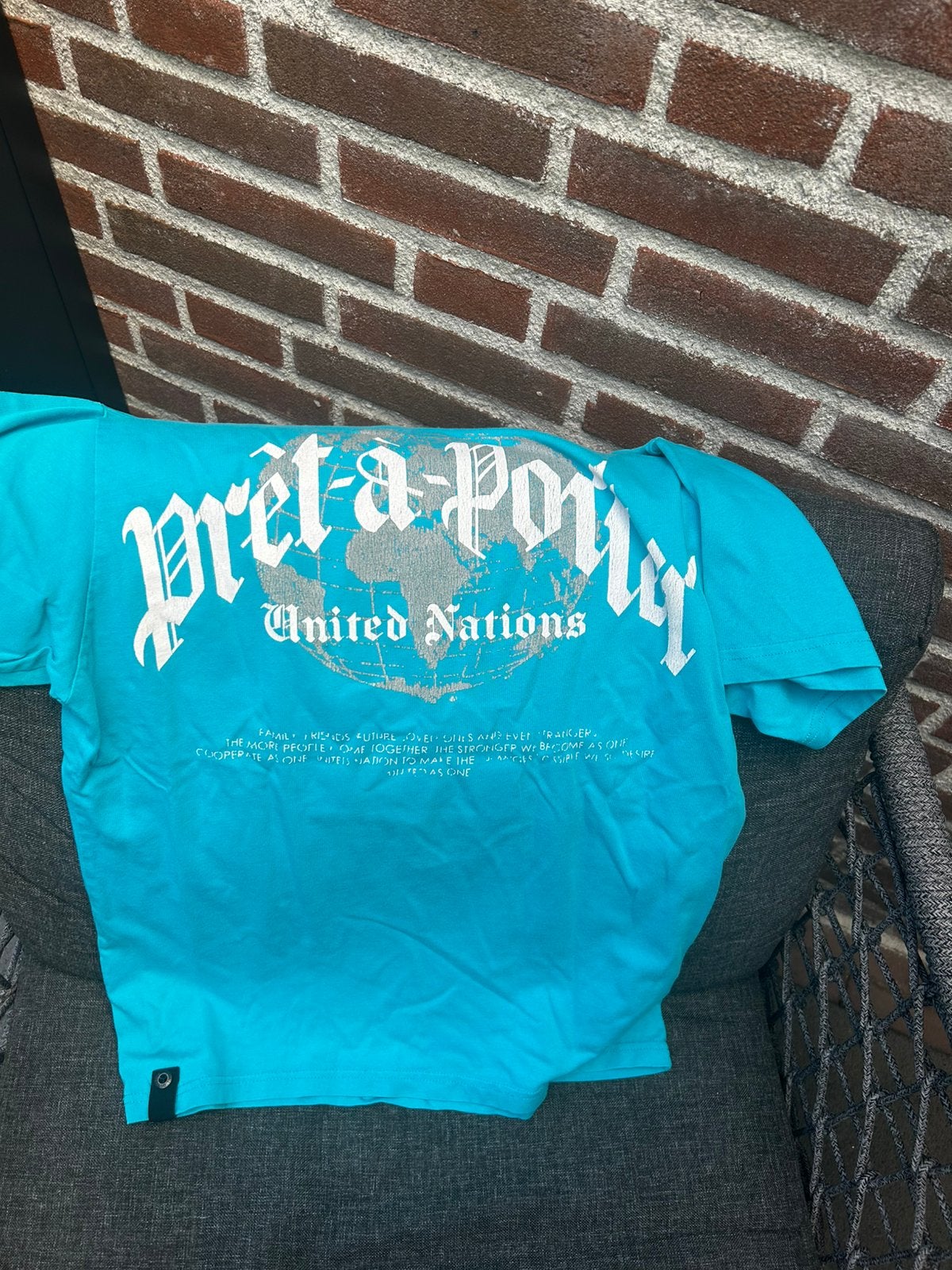 Quotrell t shirt, Ophalen of Verzenden, Zo goed als nieuw, Maat 46 (S) of kleiner, Blauw