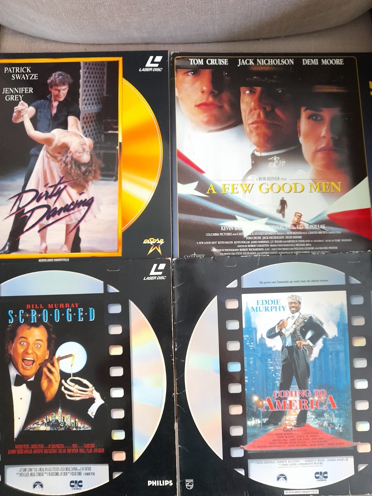 Tekoop 4x Laserdisc Films    PAL, Ophalen of Verzenden, Foto of Kaart