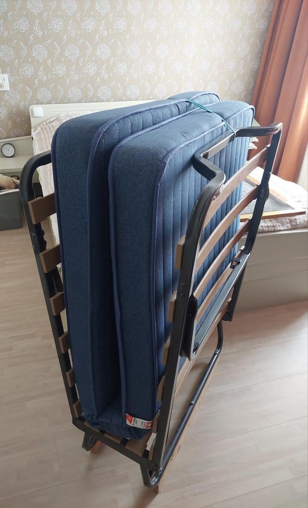 Logeerbed, Huis en Inrichting, Eenpersoons, 80 cm, Metaal, 190 cm of minder