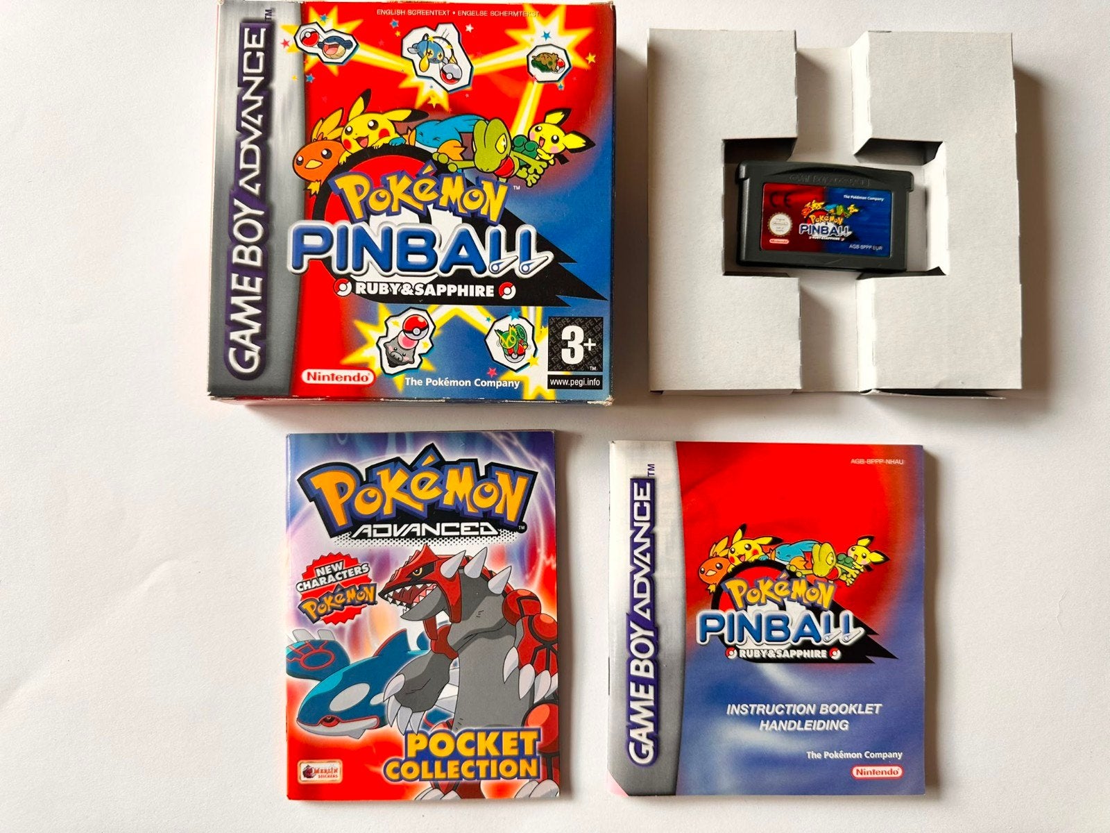 Pokémon Pinball Ruby & Sapphire - Game Boy Advance (GBA), Spelcomputers en Games, Games | Nintendo Game Boy, Ophalen, Gebruikt