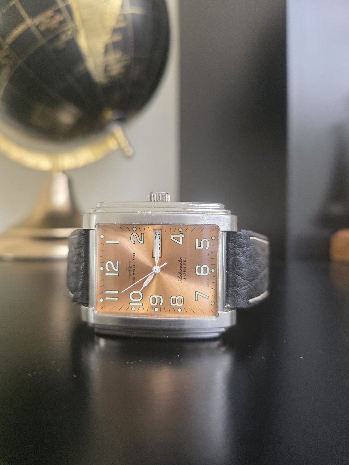 Zeno-Watch Basel Automatic Horloge, Overige merken, Leer, Staal, Polshorloge