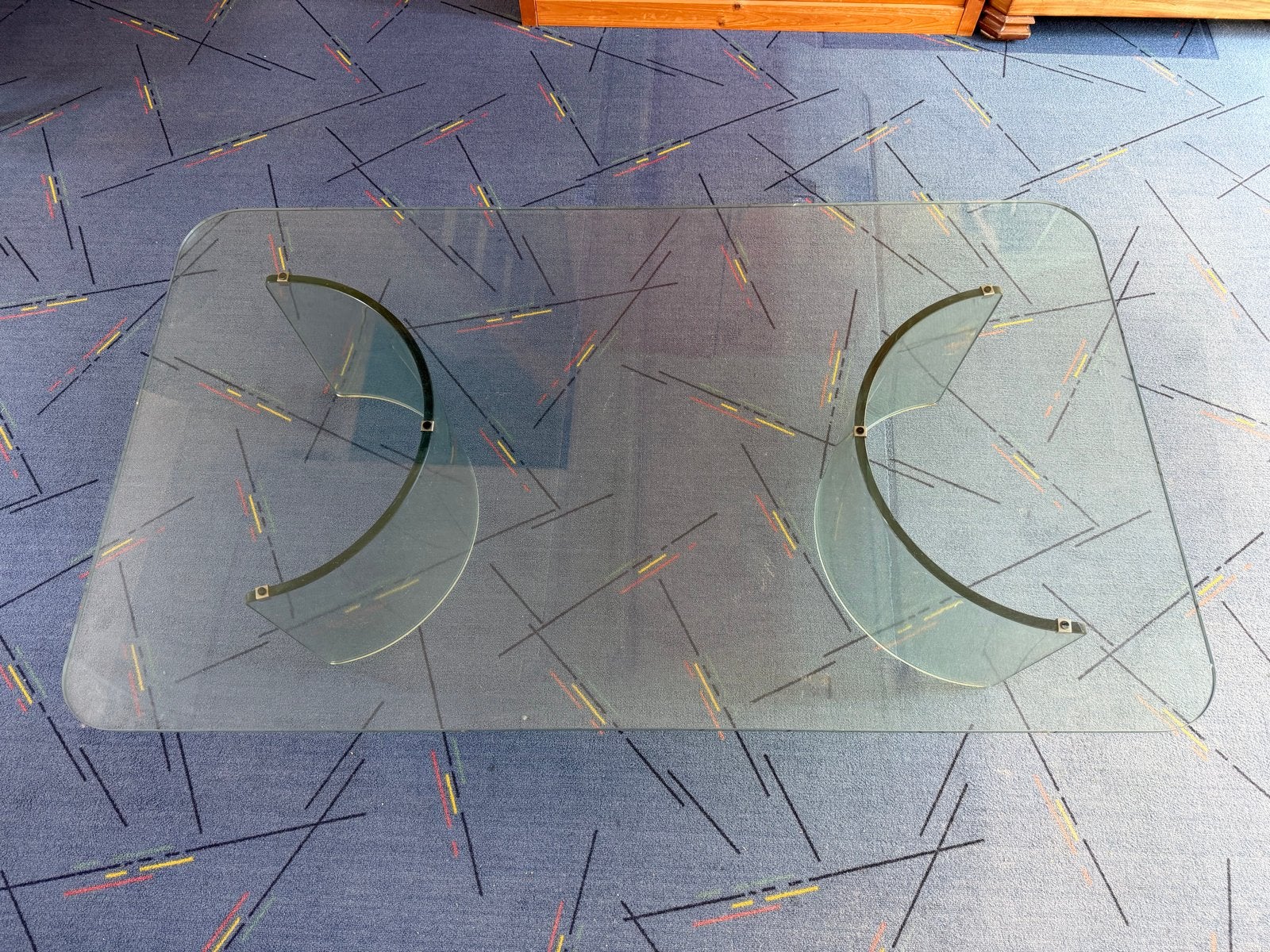 Gallotti & Radice Adam Tavolino 2 salontafel glas, Huis en Inrichting, Ophalen, 50 – 75, Gebruikt, 100 tot 150 cm